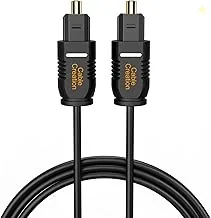 CableCreation Optical Digital Audio Cable 10FT, Thin Fiber Optic Tosli