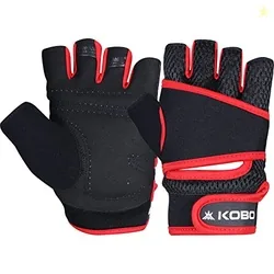 Kobo WTG-63 Weight Lifting Gym Gloves Hand Protector for Fitness Train