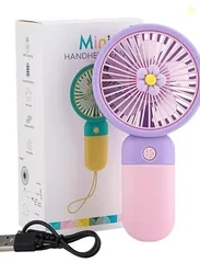 Portable Rechargeable Mini Fan | 400mAh USB Handheld Small Fan with 3