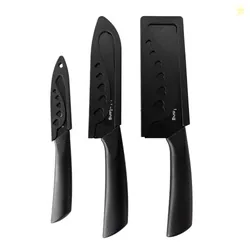 Lifelong High-Carbon Stainless Steel Knife Set of 3 with Protective Co
