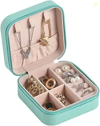 YouBella Jewellery Organiser PU Leather Zipper Portable Storage Box Ca