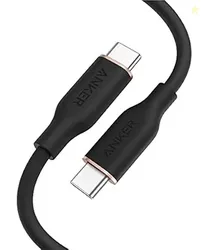 Anker Type C to Type C 100W Flow Cable 3ft Black, Powerline III Flow C