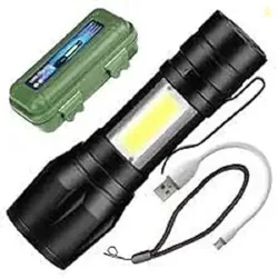 ShopNSave Small Sun Meter Zoomable Waterproof Torchlight LED Metal Bod