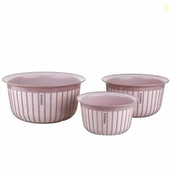 Amazon brand - Solimo Plastic Linea Containers without Lid Food Grade