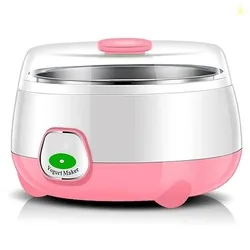 Automatic Homemade Curd Maker 1 L with Stainless Steel Inner Pot Electric Yogurt Preparation Machine with Smart One Touch Operation, Temperature Control System and Auto Shut Off Function