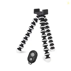 amazon basics Premium Gorilla Tripod for Mobile Phone&Camera with Phone Mount&Bluetooth Remote,Flexible Gorilla Stand for DSLR&Action Cameras