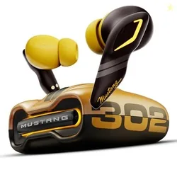 GOBOULT Mustang Torq Wireless in Ear Earbuds with 60H Playtime, App Support, Quad Mic ENC, 45ms Low Latency, 13mm Driver, Breathing LEDs, Made in Indi