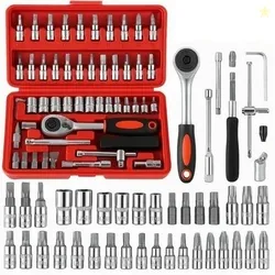 DEAGAN 46PCS Sockets Extension Bars,Mechanic Tool Kits for Househ...more