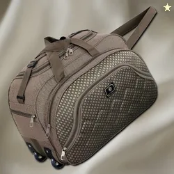 Lifox 50 L Strolley Duffel Bag - 50 L Strolley Duffel Bag For Men Women Brown Regular Capacity - Brown - Regular Capacity