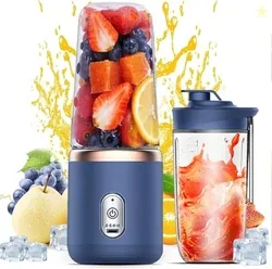 H-Duka Portable Blender Electric Juicers Fruit Mixers USB Rechargeable Smoothie Mini Personal Juicer 6 Blades 3Gears With 1500 Mah Rechargeable Batter