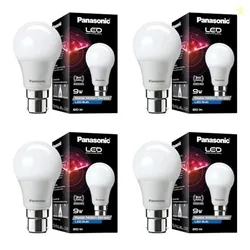 Panasonic 9 Watt Motion Sensor B22 Led Bulb for Home with 3 Mtr Radius Sensor Area, Auto Off After 15 Sec, 1 Yr Warranty (Pk4)