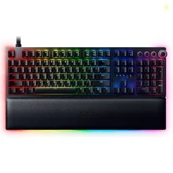 Razer Huntsman V2 Analog Gaming Keyboard Analog Optical Switches, Powered Chroma RGB Full Siz Black - RZ03-03610100-R3M1