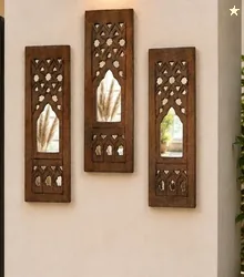 DE KRAFTSMAN wall panels for living room CARVED JHAROKHA style 3 wall decor handcarved antique wall hanging showpieces