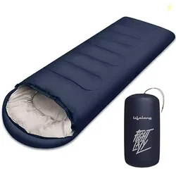 Lifelong Sleeping Bag for Adults - Winter Sleeping Bags Certified for Temperatures 4C to 10C - Mummy Shape Foldable Camping Bed Height Upto 65feet