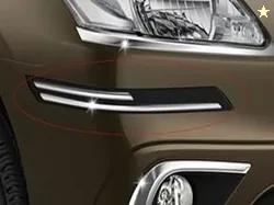 Rubber with Chrome Car Bumper Protector Guard Molding - Hyundai I10 Type-1