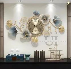 Metal Wall Clock Big Antique Decorative Stylish Latest Watch & Decoration Design For Home Decor Interior Gold For Bedroom Living Room Dining Office Fa