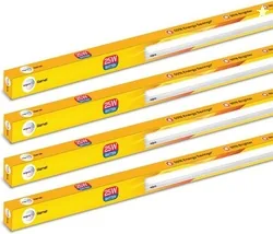 Wipro Garnet 25W LED Batten | Cool Day Light (6500K) Pack of 4 25 W 114 cm Tube Light White, Pack of 4