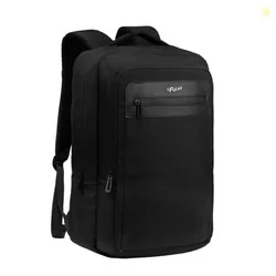 F Gear Kingsley 24L Premium Black Tech Laptop Backpack with Type-C Charging Port|2 Compartments, 1 Front Pockets & 1 Hidden Pocket|Fits 17-inch Laptop