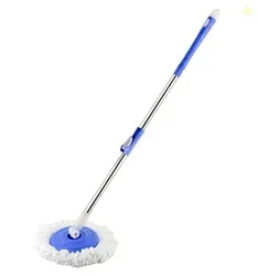 Feyora Spin Mop Stick for Floor Cleaning Without Bucket with Removable Microfiber Refill & Rod Replace Old Pocha with Easy Mopping Cleaner for Home, K