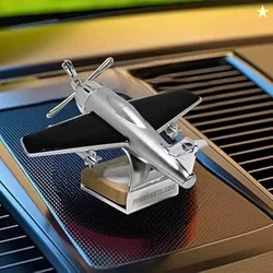 YOURKARTS.COM Solar Powered Car Perfume Airplane Car Perfume with Rotating Propeller | Dashboard Air Freshener | Long-Lasting Aromatherapy Diffuser |