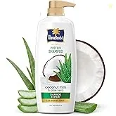 Parachute Advansed Protein Shampoo | with Coconut Milk and Aloe Vera | For up to 100% Damage Repair & up to 3X Softer Hair | Protein Lock Technology |