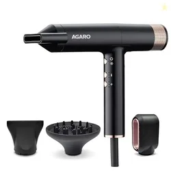 AGARO Royal BLDC Professional Hair Dryer, Brushless Motor, Ionic technology, 2000W, 110000 RPM, Fast Drying, 3 Speed & 3 Temperature Settings, Cool Sh