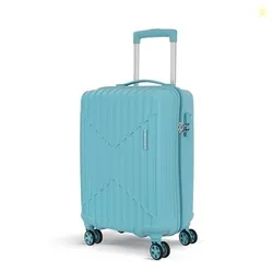 KAMILIANT by American Tourister Savvy|Cabin Trolley Bag Small Size (55 cms) for Travel| Hard Case Polypropylene (PP) Suitcase|360 8-Wheel Spinner Lug
