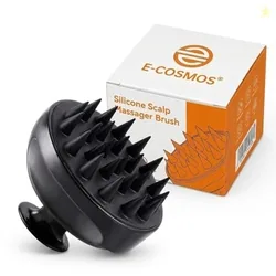 E-COSMOS Hair Scalp Massager Shampoo Brush with Soft Silicone Bristles Kitchen for Anti Dandruff Removal Head Massager Prevents Hair loss for Men, Wo