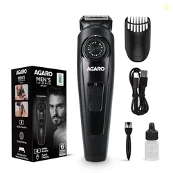 AGARO Beard Trimmer 10 Length Settings with digital display USB rechargeable multifunctional for home and travel MT1122