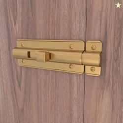 Boniry Premium Heavy Duty Door Latch | Door Stopper Lock | Main Door High Security and Home and Office Doors for Wooden and PVC Door Latch (2, Gold)