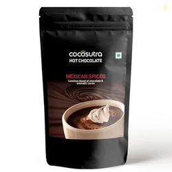 COCOSUTRA Mexican Spiced Hot Chocolate Mix | Enjoy hot or cold | 500 gm | Vegan Drinking Chocolate | Serves 25 Cups
