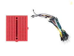 INVENTO 1pcs 170 tie-points Bread Board + 65Pcs Male to Male Solderless Flexible Jumper Cable Wires