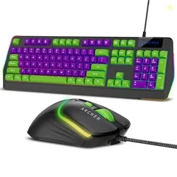 Archer Tech Lab Astra G300 Wired Gaming Keyboard and Mouse Combo| 87 Keys|19 Anti-Ghosting Keys|4 DPI (1200-1800-2400-3600)| 125Hz| 1.5 Mtr USB-C Cabl