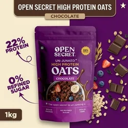 High Protein Oats Healthy Breakfast Mix of Protein & Fibre 0 Refined Sugar Pouch
