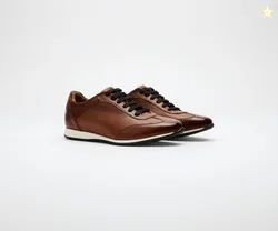 Mens Smart Casual Leather Sneakers