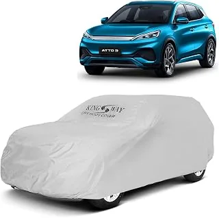 KINGSWAY ATTO 3 Car Body Cover Dustproof for (Year 2022 Onwards) All Model, Compatible with BYD ATTO 3 Car Cover, Comes with Bird Droppings, Scratch,