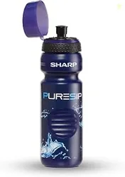 Sharp Pure Sip Water Filter Bottle 750 ml For Hiking,Backpacking, And Travelling (Royal Blue)