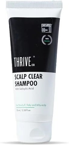 ThriveCo Scalp Clear Shampoo for Dandruff Control | Daily Use Shampoo With Zenscalpin, Hyaplex, Salicylic Acid | For Dandruff, Flaky & Itchy Scalp |