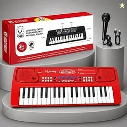 Wireless Rechargeable Piano Keyboard for Baby & Kids with Mic, Single Speaker, Portable Keyboard Piano, Type C Charging, Long Battery Life Musical Key