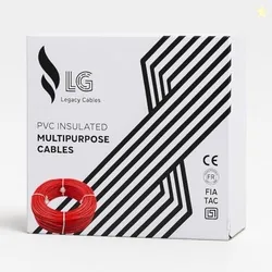LG Legacy Cable 1.0mm | 90m | FR PVC Insulated CCA Copper Wire | Single Core Multi-Strand House Wiring Cable (Red, 1mm) 10gauge