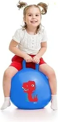 Rubber Bouncing Space Hopper Ball Hop Hopping Inflatable Bouncer Hoppity Hop Jumping Children Yoga Outdoor Game Jump Ball Handle Ride-On Toy-Bouncy Ki