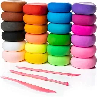 Eclet (Pack of 12) Air Dry Clay, Colorful Children Soft Clay, Creative Art Crafts, Gifts for Kids-Multi Color. Non-Toxic Modeling Magic Fluffy Foam Bo