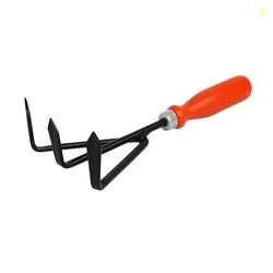 Ocean Mart Hand Cultivator - 1 PC | Agriculture Tool for Home Gardening | Farming Tiller for Plants in Garden Durable Hand Cultivator (Red Handle, Bla