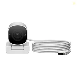 HP 960 4K Streaming Webcam, 4K 30fps or 1080p 60fps, STARMIS CMOS Sensor, 8MP, 100 deg Diagonal Field of View, autofocus, Dual mic, Universal mounting