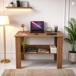 Spyder Craft Modern Specio Engineered Wood Study Table with Storage Shelf | Clean Minimalist Computer Desk for Home, Office, & Bedroom | Durable & Eas