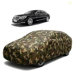 Sulfar 100% Waterproof Car Body Cover Compatible with Mirror for Mercedes Benz S 300 with Long Lasting Durable Material (Triple Stitched, Full Bottom