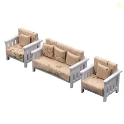 BRISHI Outdoor 4 Seater Sofa Set | Balcony Sofa | Patio Furniture Sets | Conversation Sets | Braid & Rope Garden Sofa Set (Dark Black)