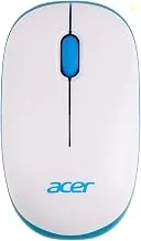 acer Wireless Mouse (1600 DPI/2.4 GHz Wireless Frequency/Optical Sensor/USB Dongle) | Color: White/Blue