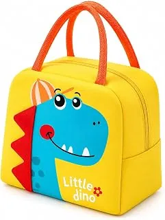VOGARD Kids Insulated Lunch Bag for Boys & Girls | Cute Dinosaur Lunch Tote | Thermal Lunch Bag for School, Picnic & Travel | Keeps Food Fresh & Warm