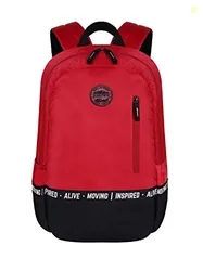Gear Men/Women Bomber Eco Statet 22 Litre Medium Water Resistant School Bag/College Bag/Standard 3 Compartment Backpack / - Red, Multicolor
